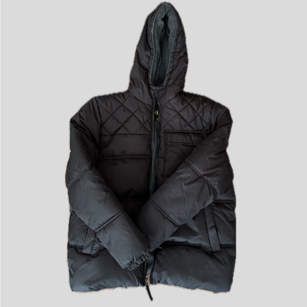 Xtreme youth black puffer jacket hooded long sleeve